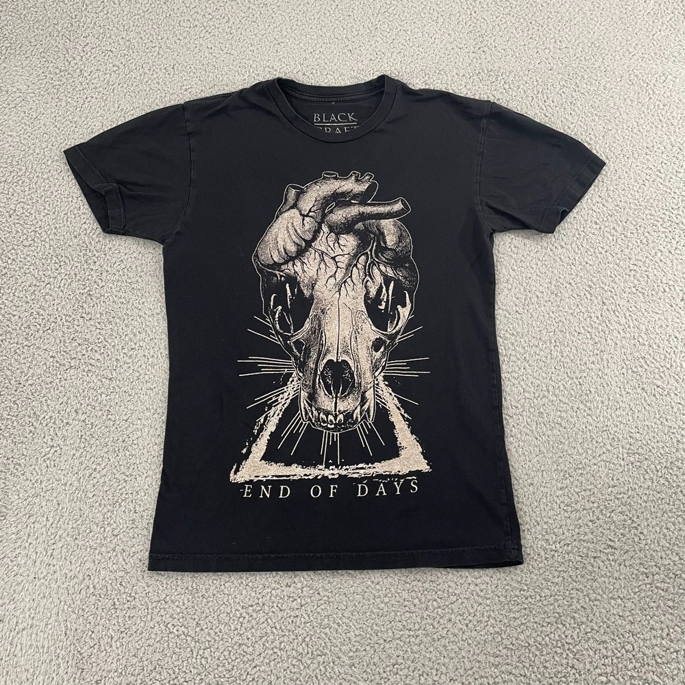Black Craft End of Days Shirt Adult S Black Short Sleeve Goth Grunge Emo Tee